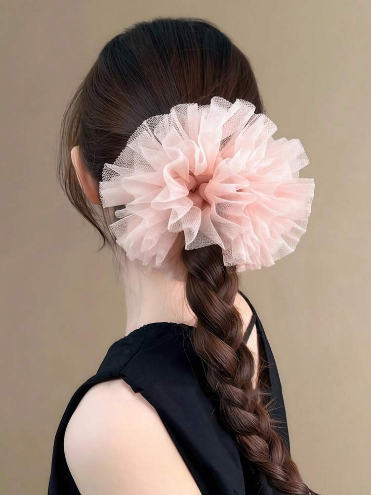 Floral Print Scrunchies Set, 1/3pcs Princess Style Hair Ties For Women