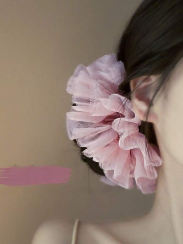 Floral Print Scrunchies Set, 1/3pcs Princess Style Hair Ties For Women