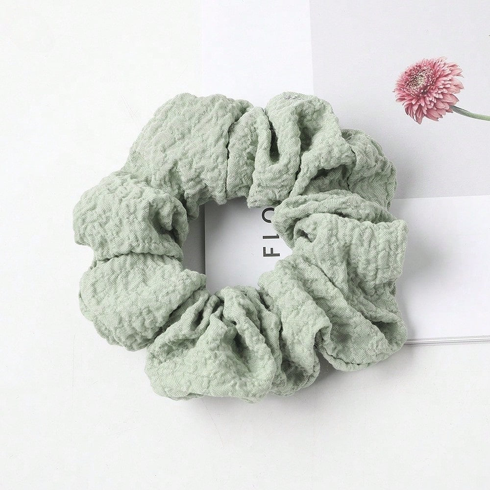 Floral Scrunchies Set, 2pcs Elegant Hair Ties For Women Spring Summer Travel Party