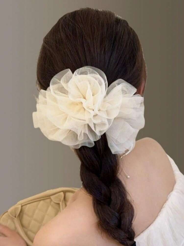 Floral Print Scrunchies Set, 1/3pcs Princess Style Hair Ties For Women