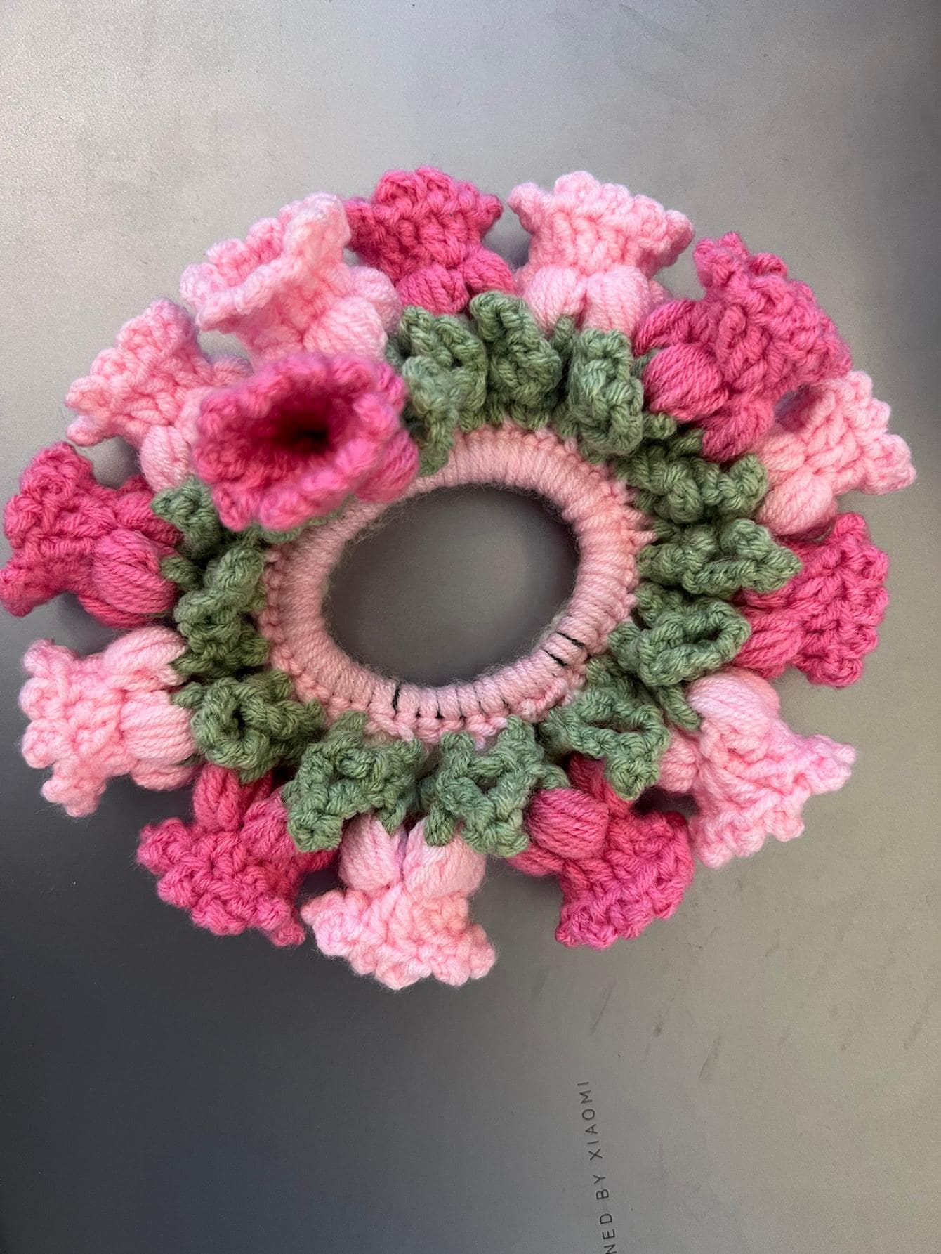 Floral Decor Hair Tie, Boho Scrunchie Gift For Friends And Daily Wear