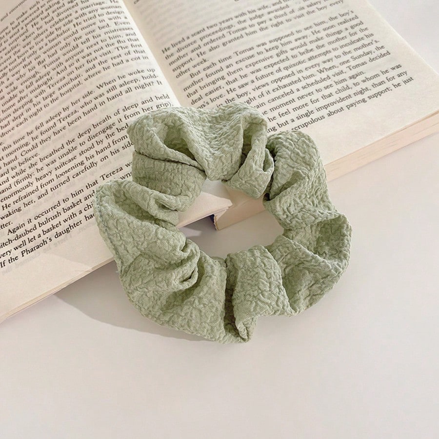 Floral Scrunchies Set, 2pcs Elegant Hair Ties For Women Spring Summer Travel Party